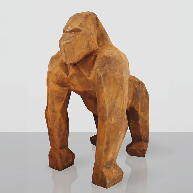 Casa Padrino scultura decorativa XXL scimmia gorilla ruggine A. 128 cm - Grande figura decorativa Finale Aktion