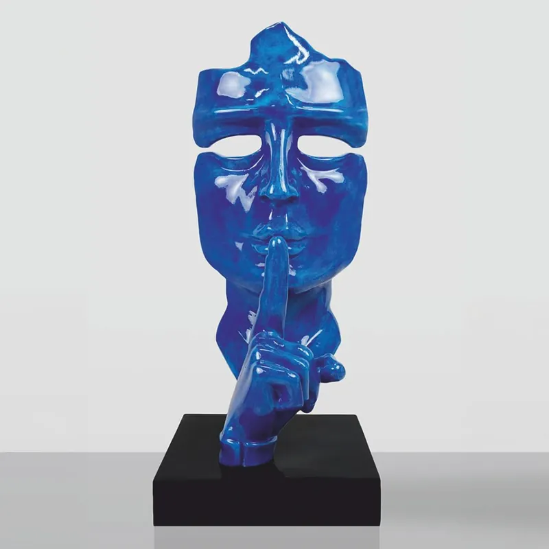 Casa Padrino Scultura Decorativa XXL Blu / Nero A. 190 cm - Figura Decorativa XXL Preiswert