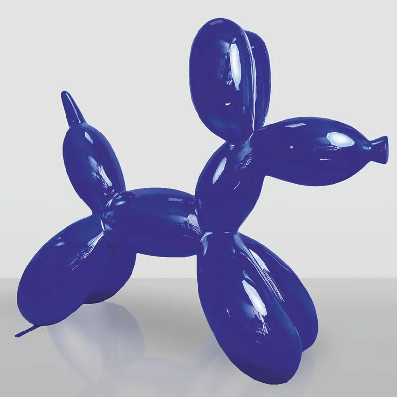 Casa Padrino scultura decorativa XXL cane palloncino blu 210 cm - Grande figura da giardino Bestpreis