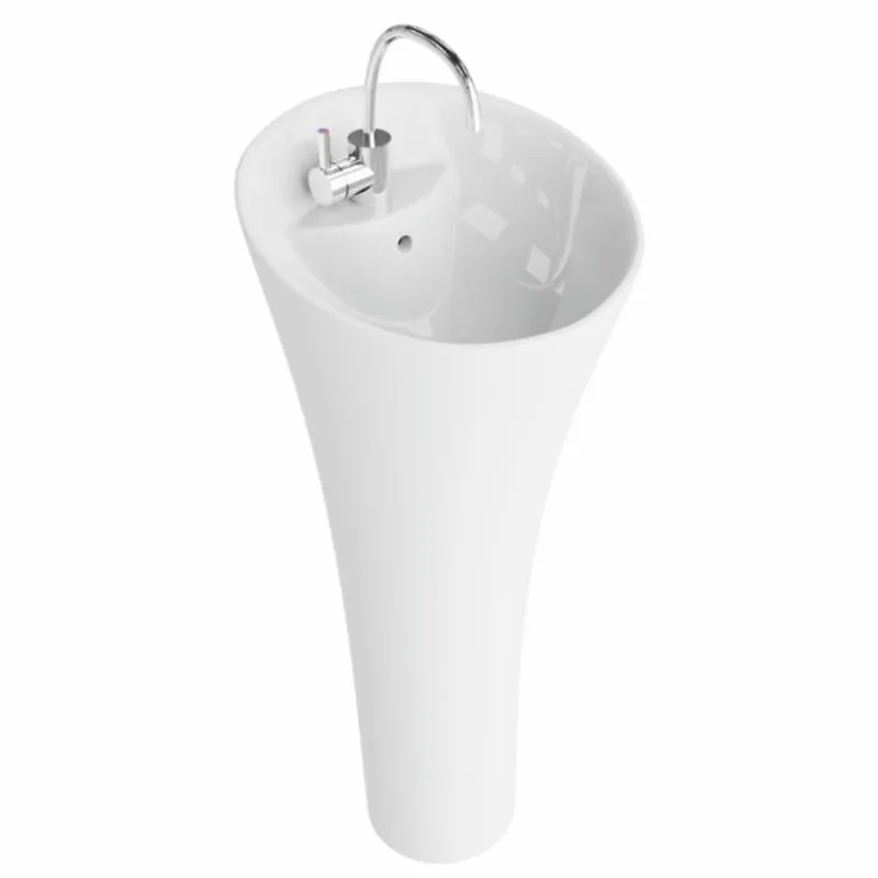 Casa Padrino lavabo di lusso bianco lucido A. 95 cm - Lavabo autoportante Sale