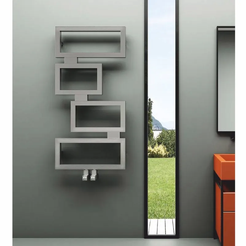 Top-Angebot Casa Padrino scaldasalviette di lusso in acciaio inox grigio A. 92 cm - Accessori per bagno