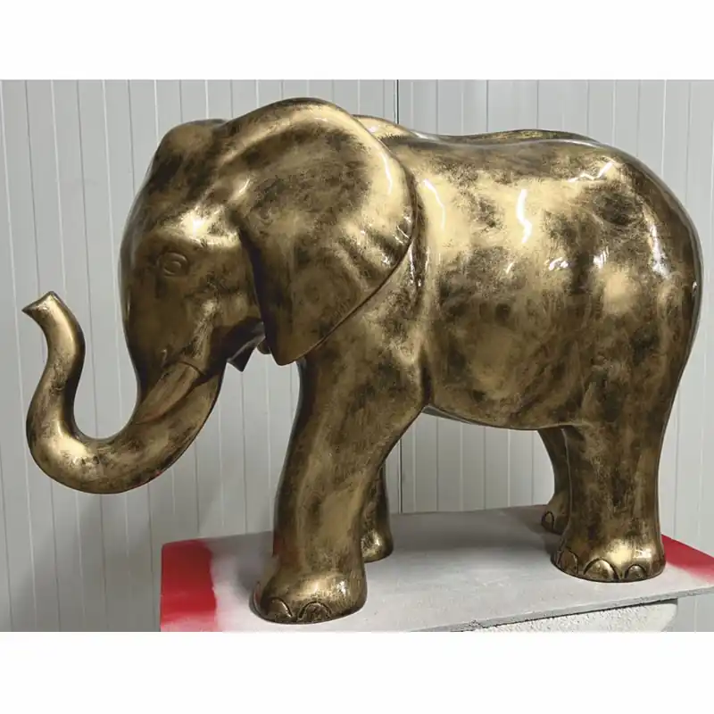 Direkt Vom Hersteller Casa Padrino scultura decorativa elefante oro antico 84 x A. 57 cm - Figura decorativa