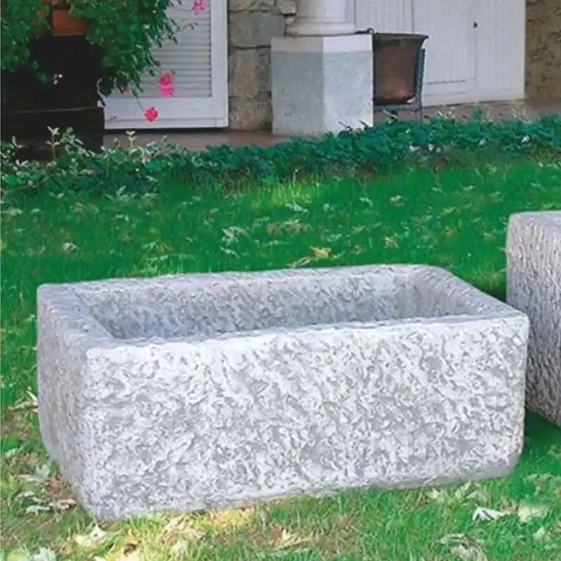 Casa Padrino vaso da fiori di lusso grigio 75 cm - Vaso decorativo da giardino - Fatto in Italia Letzte Chance