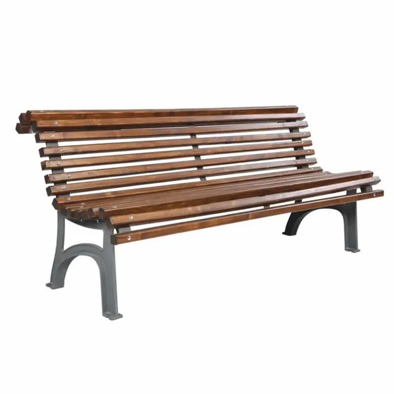 Sofort Bestellen Casa Padrino panca da parco - Panca da città marrone scuro / grigio 180 cm - Mobili da esterno