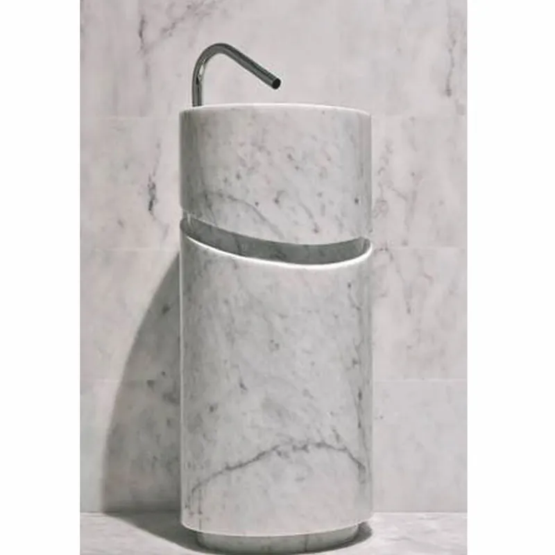 Meistverkauft Casa Padrino lavabo di lusso in marmo bianco A. 90 cm - Lavabo autoportante