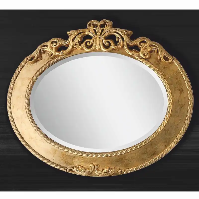 Casa Padrino specchio barocco di lusso oro 92 cm - Mobili in stile barocco - Fatto in Italia Zertifiziert