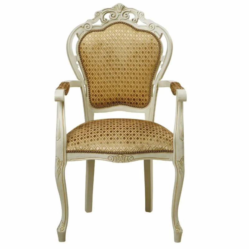 Casa Padrino sedia da pranzo barocco di lusso oro / crema - Mobili da pranzo in stile barocco Direktkauf