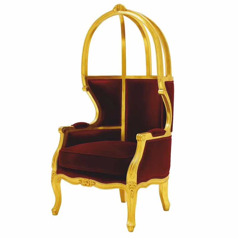 Neu Im Sortiment Casa Padrino Poltrona Trono Barocco di Lusso Bordeaux Rosso / Oro - Magnifici Mobili Barocchi