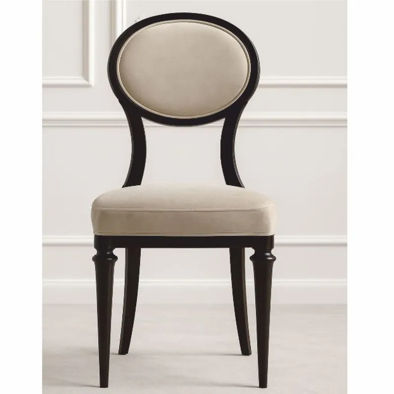Casa Padrino sedia da pranzo Art Déco di lusso beige / nero A. 97 cm - Fatto in Italia Preisreduziert