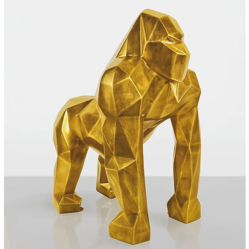Wochenendangebot Casa Padrino scultura decorativa XXL scimmia gorilla oro antico A. 128 cm - Figurina decorativa