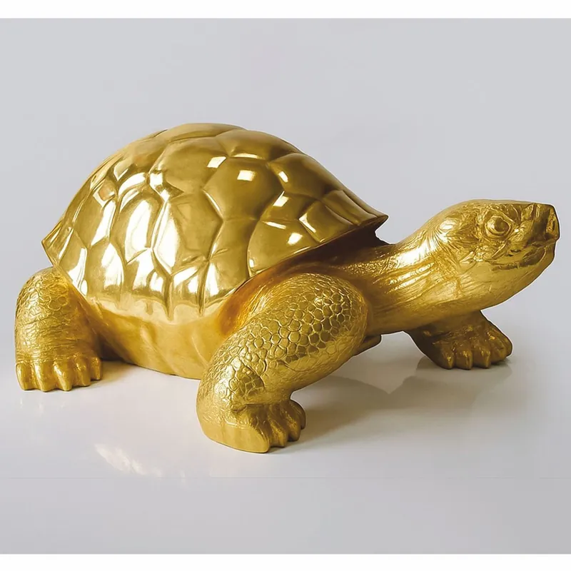 Kracherpreis Casa Padrino scultura decorativa XXL tartaruga oro 196 cm - Enorme figura decorativa