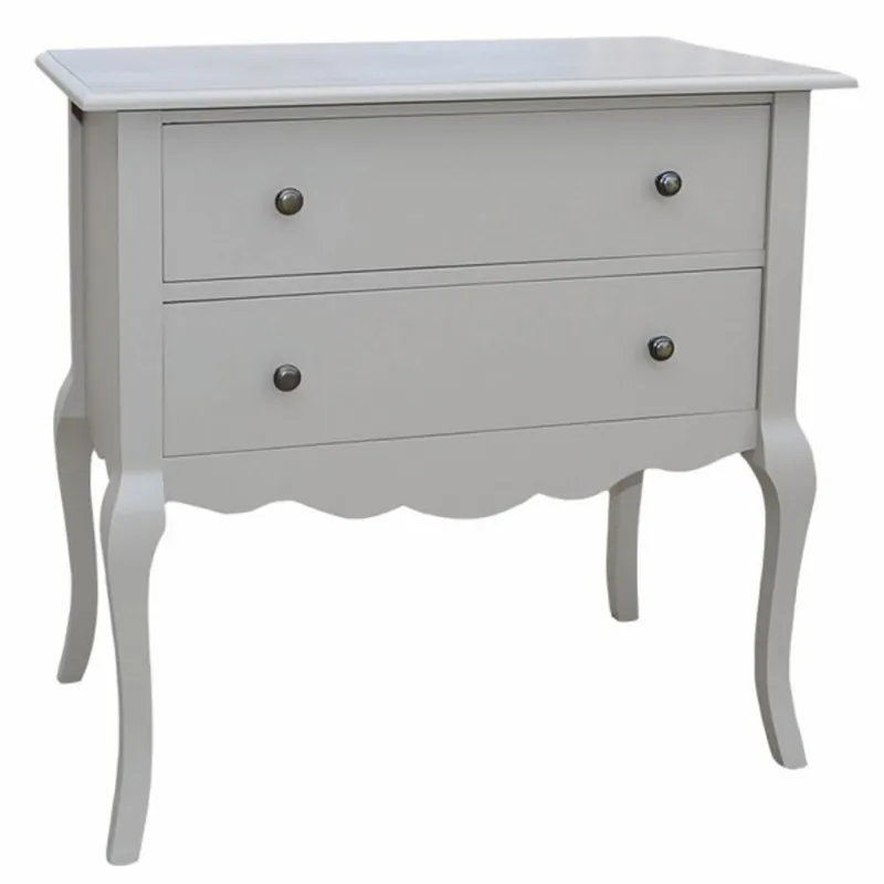 Casa Padrino cassettone barocco con 2 cassetti grigio 80 cm - Mobili barocchi Geprüft
