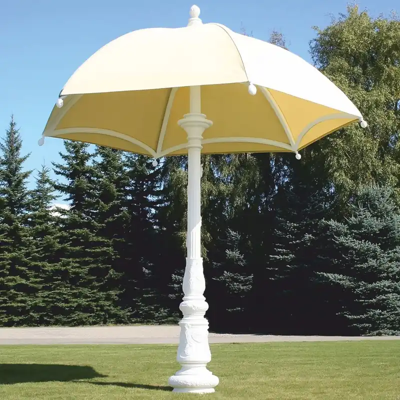 Casa Padrino ombrellone decorativo da giardino barocco bianco / crema Ø 350 x A. 418,5 cm Jetzt Bestellen