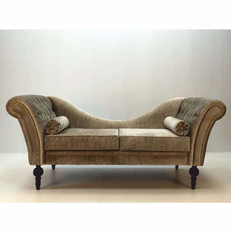 Casa Padrino Divano Barocco di Lusso Grigio / Nero 200 cm - Sontuosi Mobili Barocchi Top-Seller