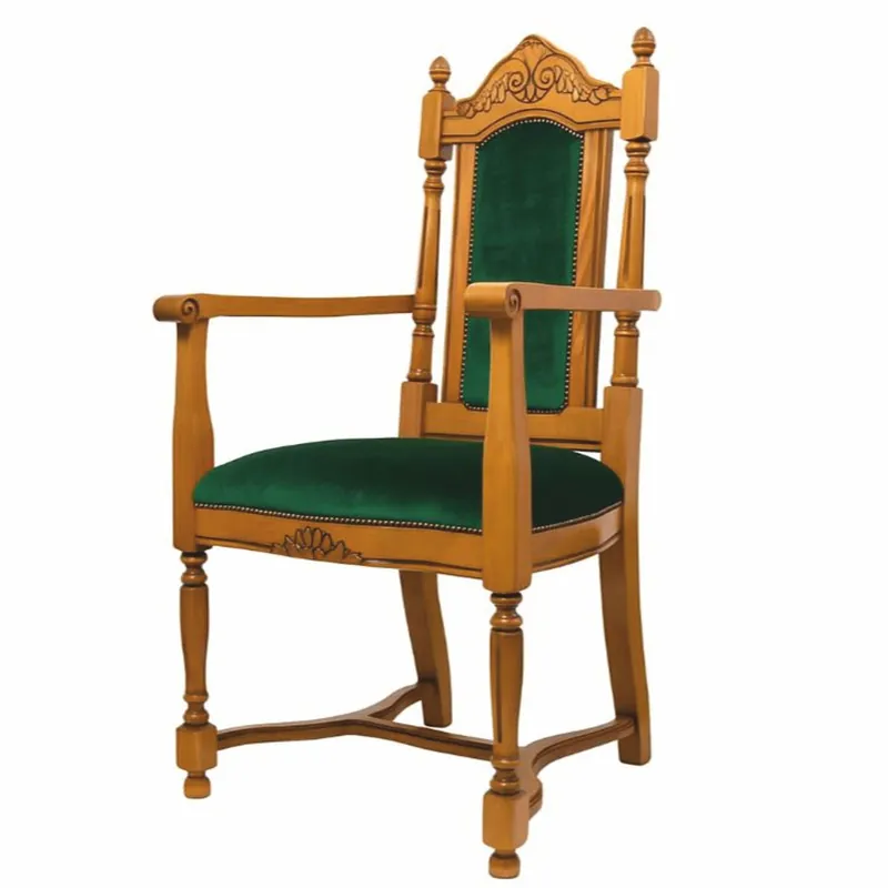 Casa Padrino sedia da pranzo barocco di lusso con braccioli marrone / verde - Mobili barocchi Jetzt Bestellen