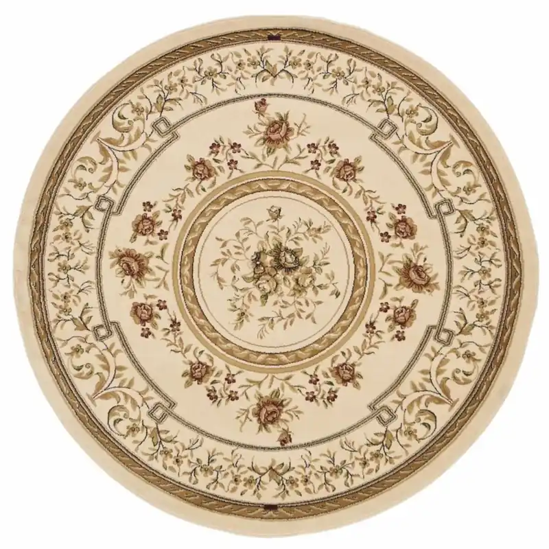 Preisknaller Casa Padrino Tappeto da Soggiorno Barocco di Lusso Beige / Marrone - Varie Misure