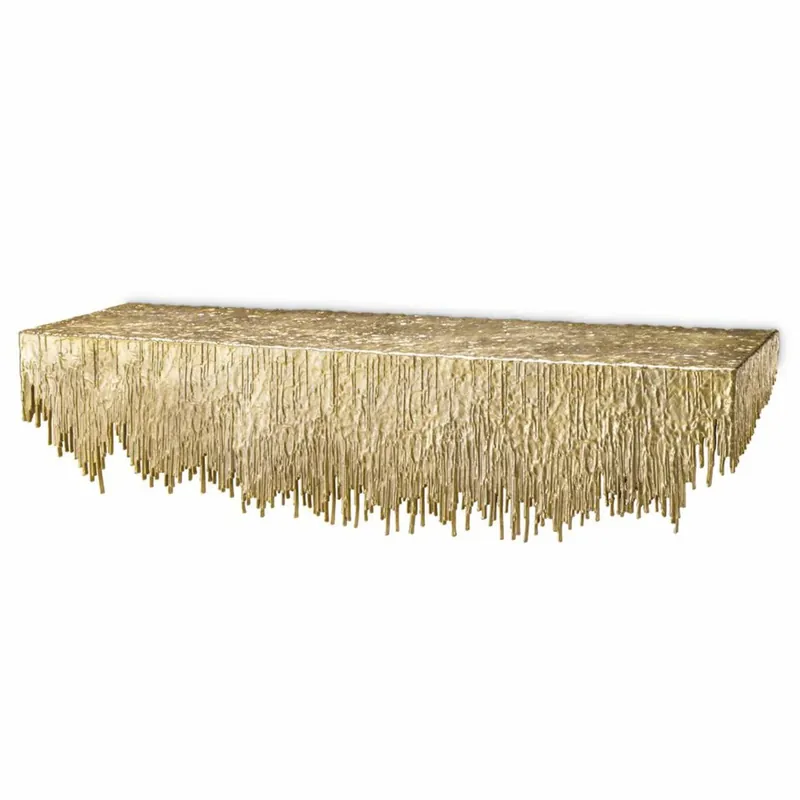 Abverkauf Casa Padrino consolle da parete di lusso oro 100 cm - Mobili di design di lusso