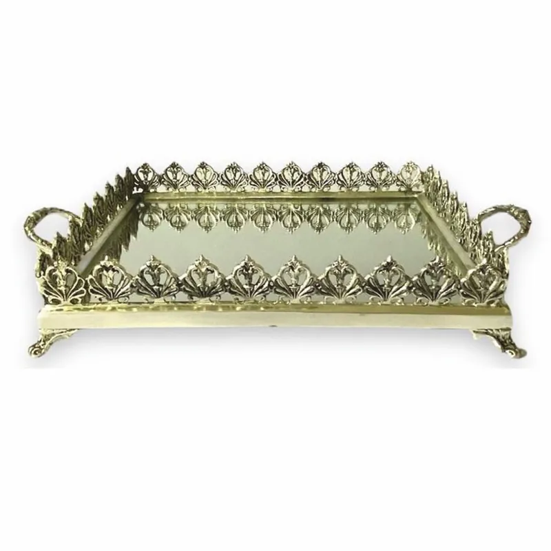 Neue Ware Casa Padrino vassoio barocco oro 45 cm - Accessori per la gastronomia in stile barocco