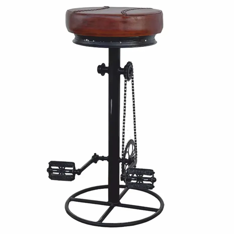 Casa Padrino sgabello da bar in stile industriale nero / marrone A. 80 cm - Mobili bar Finale Aktion