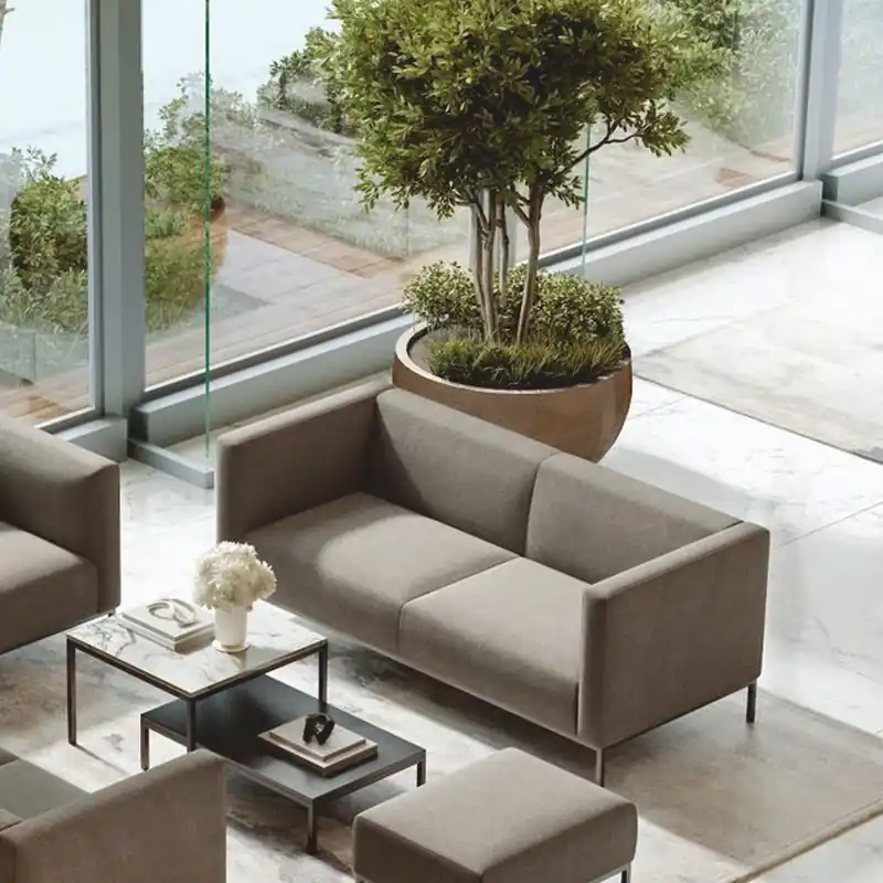Casa Padrino divano di lusso grigio / nero 180 cm - Mobili per soggiorno e hotel Top-Preis