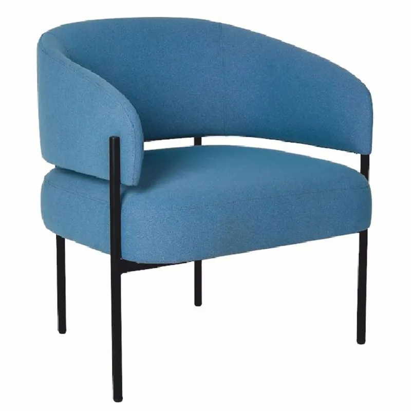 Casa Padrino poltrona di lusso per soggiorno e hotel blu / nero 72 cm - Mobili di Lusso Preisreduziert