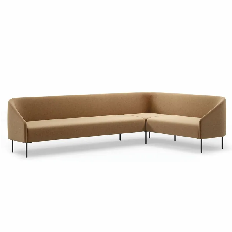 Ausverkauf Casa Padrino divano angolare di lusso marrone / nero 300 x 200 cm - Mobili per soggiorno e hotel