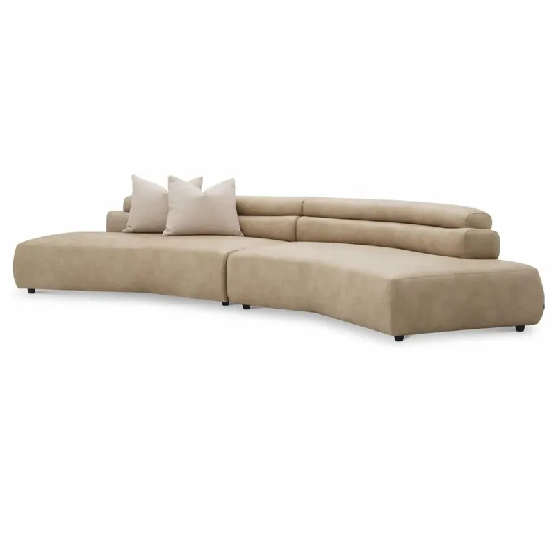 Günstig Casa Padrino divano di lusso beige / nero 399 cm - Mobili per hotel di lusso