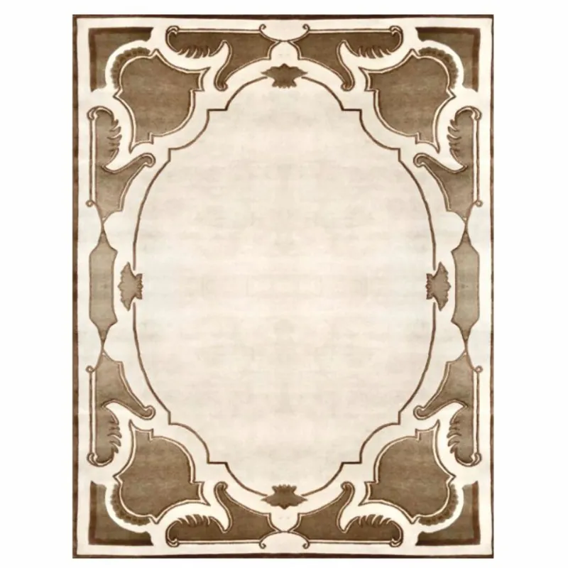 Letzte Chance Casa Padrino Tappeto da Soggiorno Barocco di Lusso Beige / Marrone - Varie Misure
