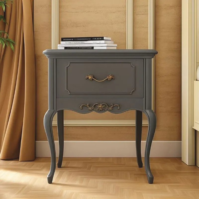 Casa Padrino Comodino Barocco di Lusso con Cassetto Grigio A. 60 cm - Mobili Barocchi Angebot