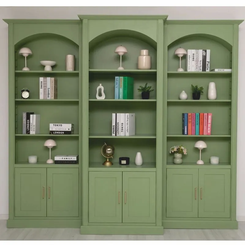 Casa Padrino set di 3 armadio per libri in stile country verde chiaro - Mobili in stile country Wochenendangebot