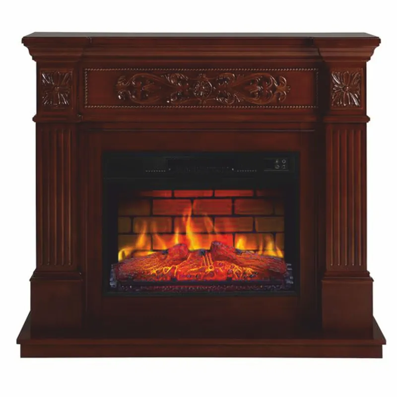 Casa Padrino caminetto elettrico barocco a LED marrone scuro 106,6 x 37 x A. 92,5 cm - Mobili barocco Letzte Chance