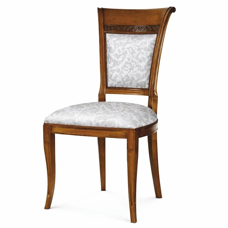 Begrenztes Angebot Casa Padrino Sedia da Sala da Pranzo Barocco di Lusso Argento / Bianco / Marrone A. 97,5 cm - Fatto in Italia
