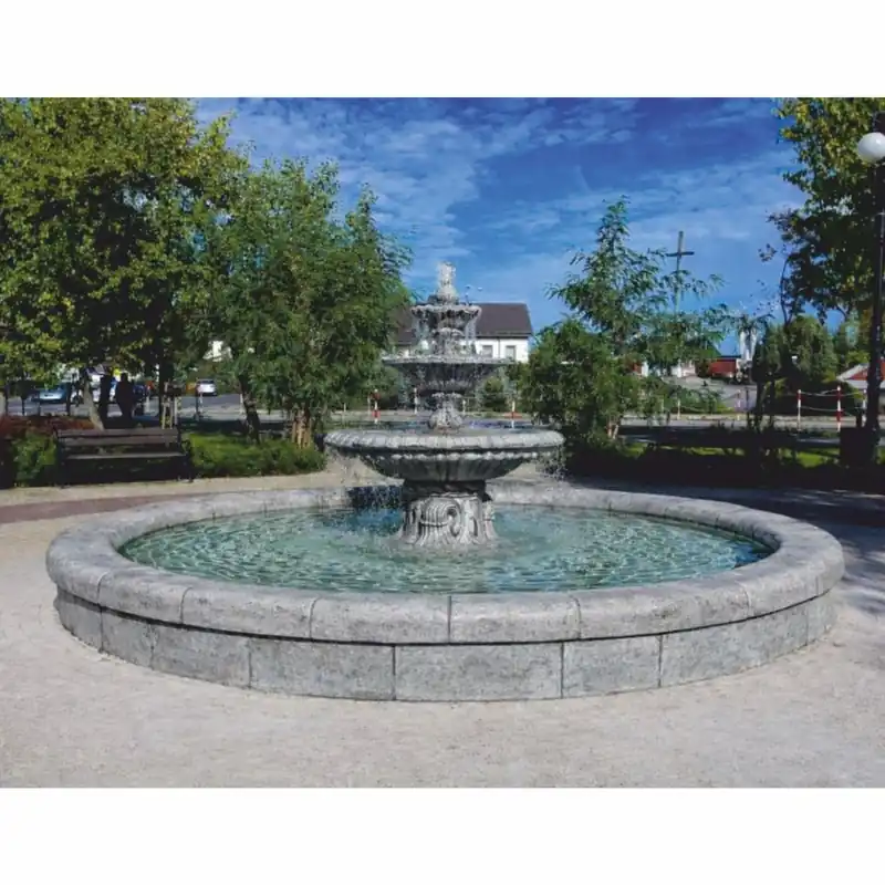 Casa Padrino fontana da giardino barocco grigio Ø 465 x A. 180 cm - Magnifica fontana da giardino Zertifiziert