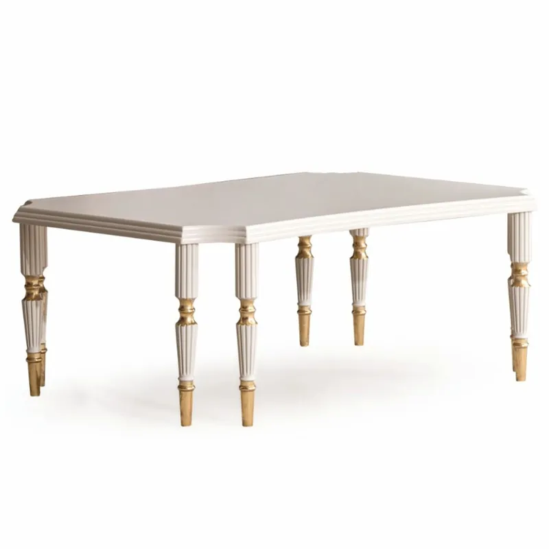 Neue Ware Casa Padrino tavolo da salotto barocco di lusso crema / oro 110 cm - Mobili da soggiorno barocco