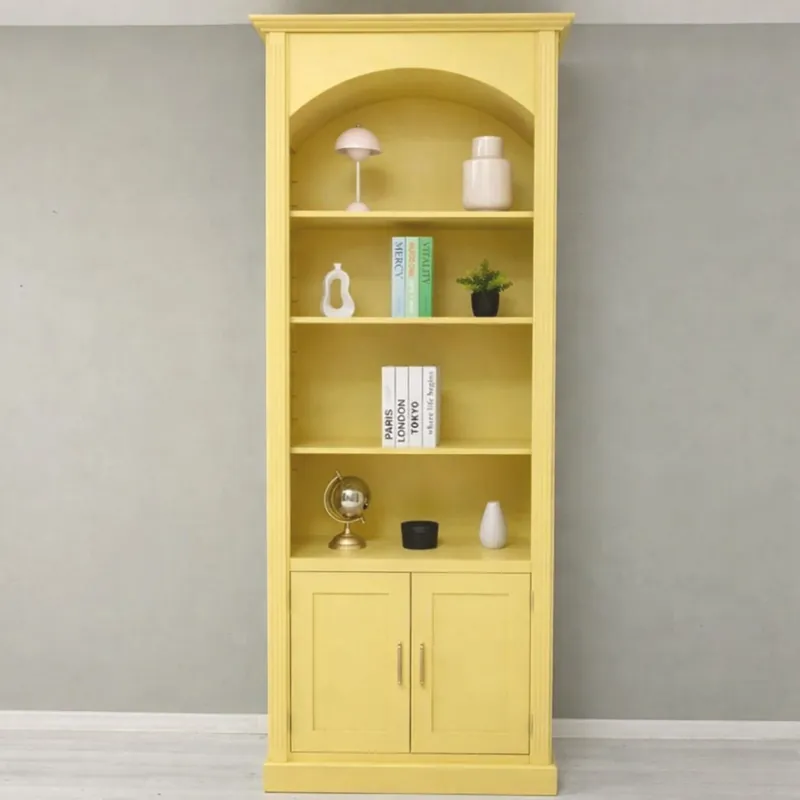 Casa Padrino armadio per libri stile country giallo 102 x A. 250 cm - Mobili in stile country Top-Angebot