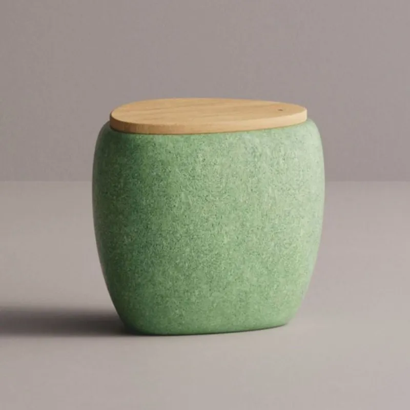 Preisknaller Casa Padrino sgabello di lusso verde / naturale 55 x 48 x A. 47 cm - Mobili in cemento
