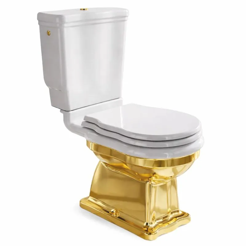 Solange Der Vorrat Reicht Casa Padrino Toilette Art Nouveau di Lusso Bianco / Oro A. 84 cm - Fatto in Italia