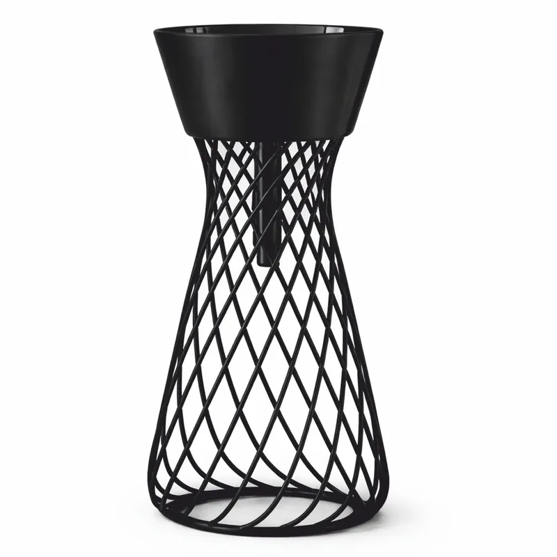 Casa Padrino lavabo di lusso in ceramica con supporto in metallo nero A. 85 cm - Fatto in Italia Bestpreis