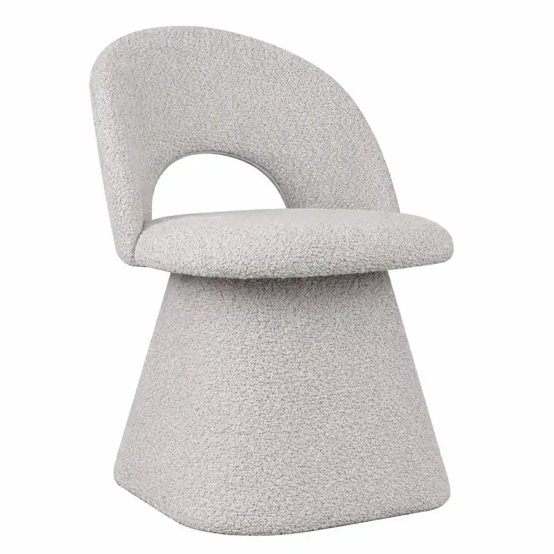 Casa Padrino sedia da pranzo di lusso con schienale curvo grigio chiaro A. 79 cm - Mobile sala da pranzo Preisknaller