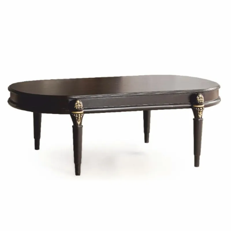 Casa Padrino tavolo da salotto barocco di lusso marrone scuro / oro 128 cm - Mobili barocchi Meistverkauft