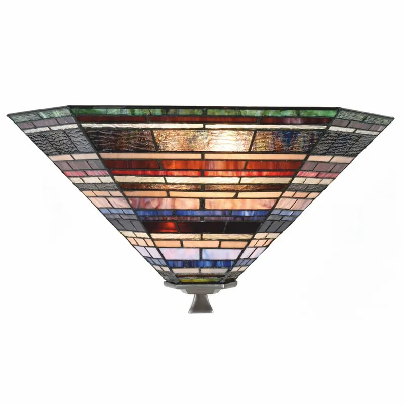 Casa Padrino Plafoniera Tiffany Art Déco Colorata 55 cm - Illuminazione Tiffany Aktuell