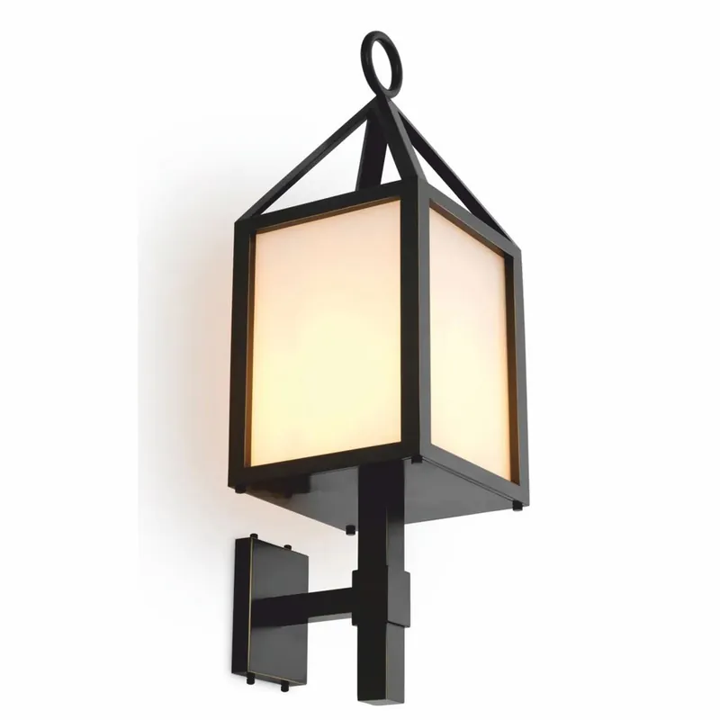 Casa Padrino lampada da parete per esterni di lusso bronzo / bianco A. 86 cm - Illuminazione per esterni Bestpreis