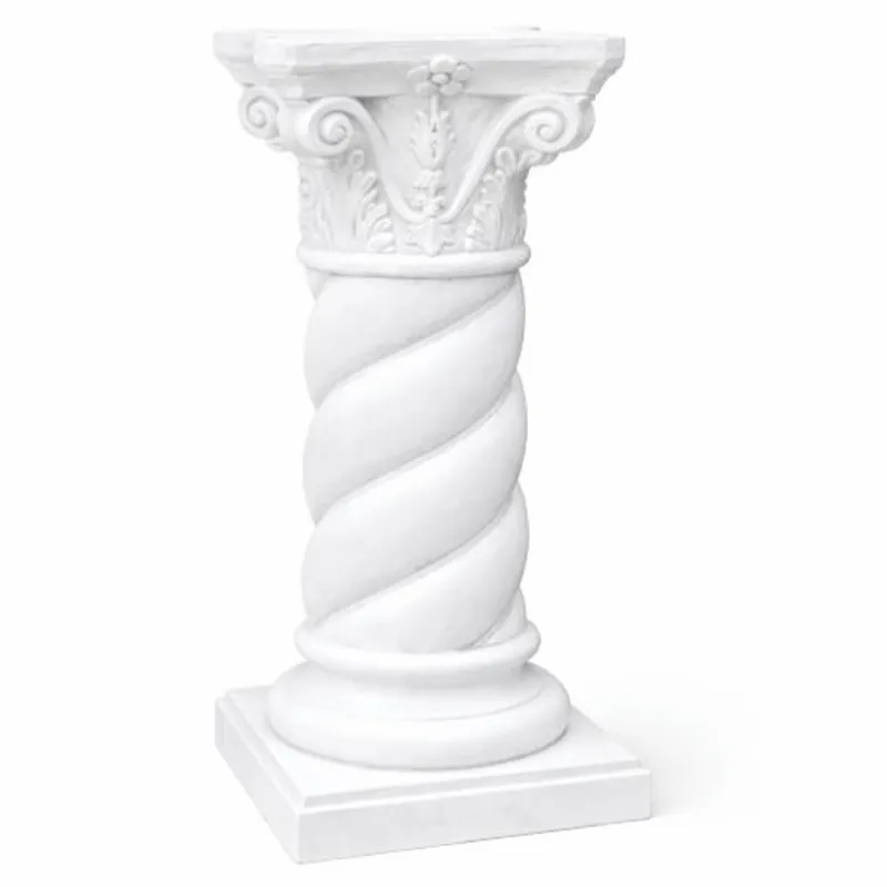 Finale Aktion Casa Padrino colonna decorativa da giardino barocco bianco A. 70 cm - Decorazione giardino in stile barocco