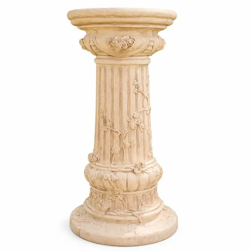 Highlight Casa Padrino colonna barocco beige A. 78 cm - Accessori da giardino barocco