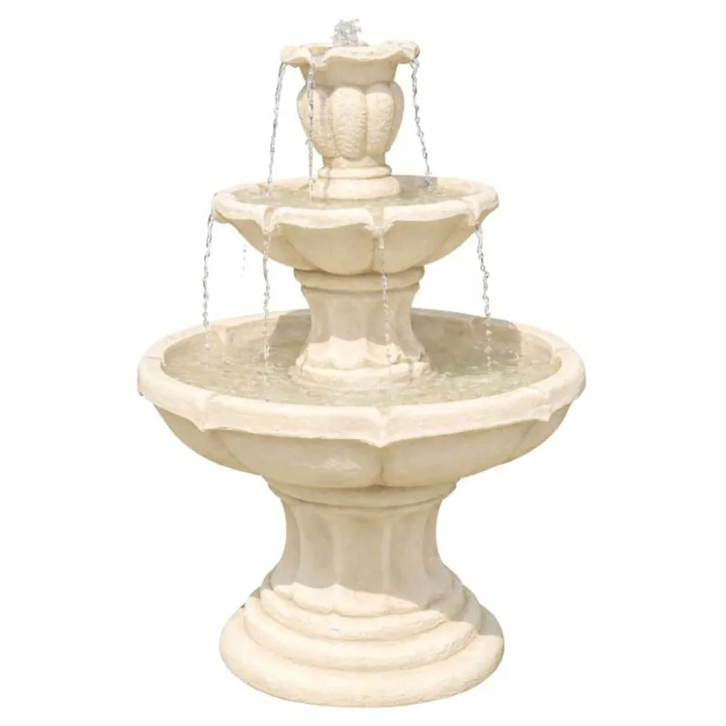 Preisreduziert Casa Padrino fontana barocco sabbia Ø 65 x A. 100 cm - Decorazione del giardino