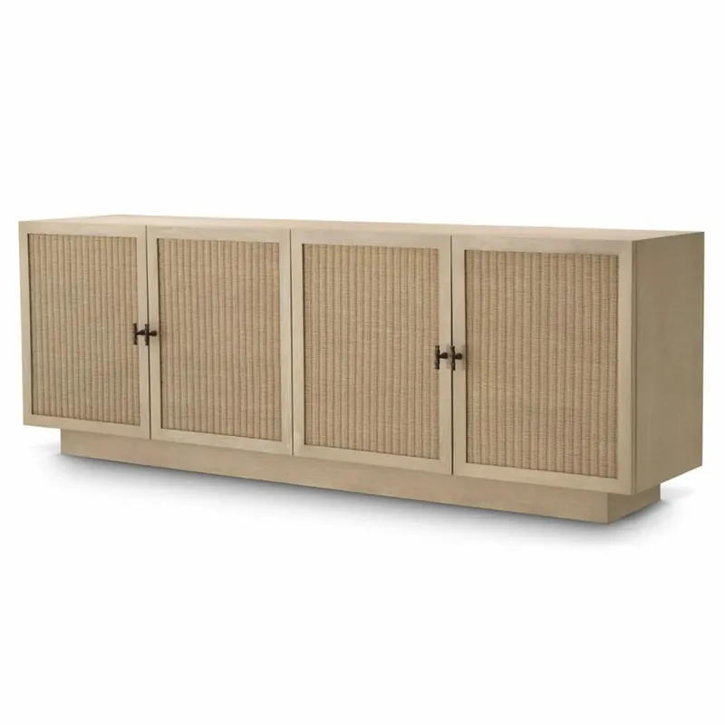 Casa Padrino credenza di lusso con 4 ante beige / bronzo 220 cm - Mobili di lusso Must-Have