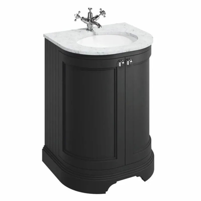 Casa Padrino mobile lavabo nero opaco A. 93 cm - Mobili da bagno Top-Seller