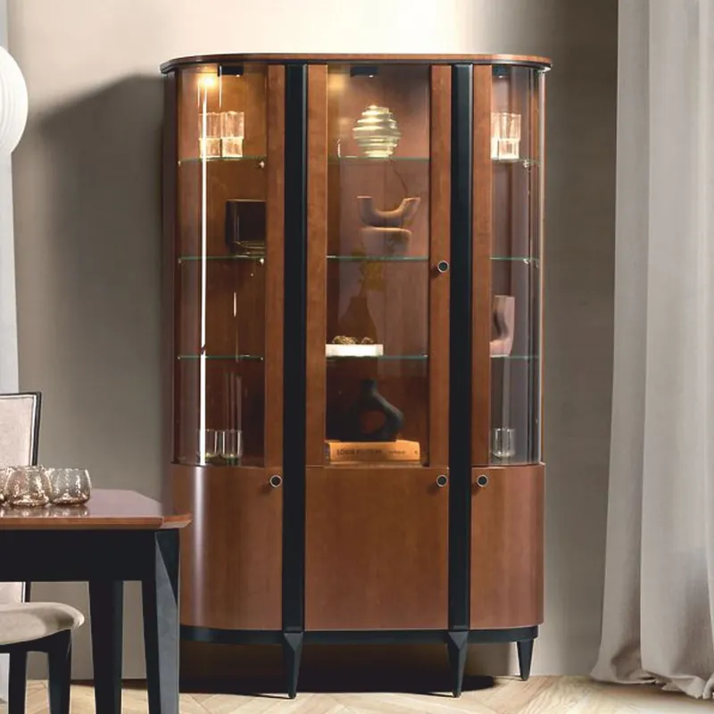 Casa Padrino vetrina Art Deco di lusso marrone / nero 120,6 x 43 x A. 195,7 cm Zertifiziert