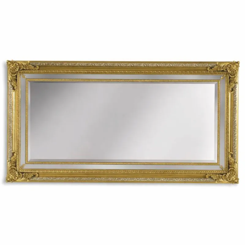 Casa Padrino specchio barocco di lusso oro / argento 196 cm - Mobili barocchi - Fatto in Italia Neu Im Sortiment