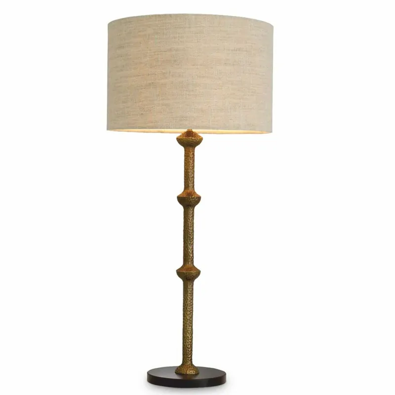 Casa Padrino lampada da tavolo di lusso ottone vintage / nero / beige A. 85 cm Direktkauf
